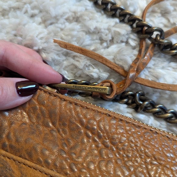 Rebecca Minkoff Cognac Gold Rubbed M.A.C. Crossbody Mac - Picture 5 of 9